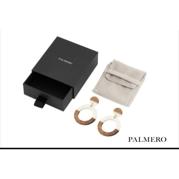 Palmero Earrings Round 14k Gold Plated Post Gifts for her Women Jewelry Gift - Picture 1 of 6